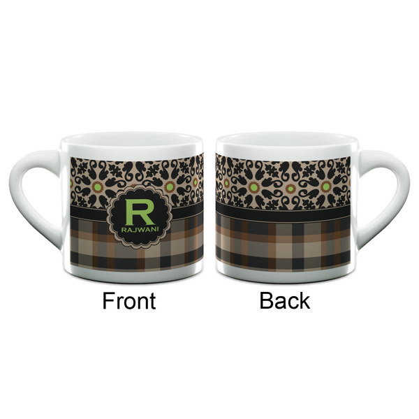 Moroccan Mosaic & Plaid Espresso Cup - 6oz (Double Shot) (APPROVAL)