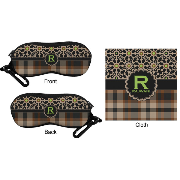 Moroccan Mosaic & Plaid Eyeglass Case & Cloth (Approval)