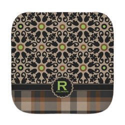 Moroccan Mosaic & Plaid Face Towel (Personalized)