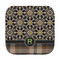 Moroccan Mosaic & Plaid Face Cloth-Rounded Corners