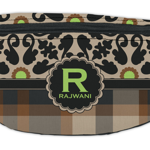 Moroccan Mosaic & Plaid Fanny Pack - Closeup