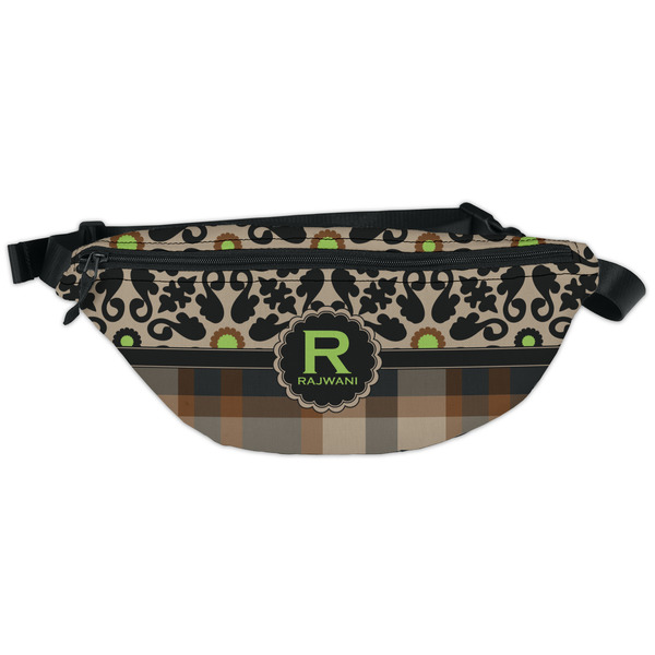 Custom Moroccan Mosaic & Plaid Fanny Pack - Classic Style (Personalized)