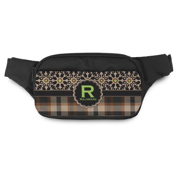 Custom Moroccan Mosaic & Plaid Fanny Pack - Modern Style (Personalized)