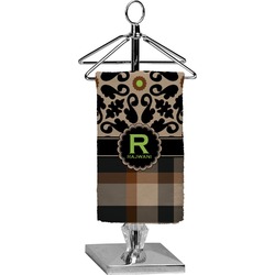 Moroccan Mosaic & Plaid Finger Tip Towel - Full Print (Personalized)