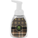 Moroccan Mosaic & Plaid Foam Soap Bottle - White (Personalized)