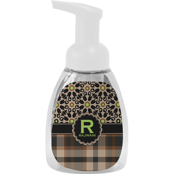 Custom Moroccan Mosaic & Plaid Foam Soap Bottle (Personalized)