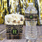 Moroccan Mosaic & Plaid French Fry Favor Box - w/ Water Bottle