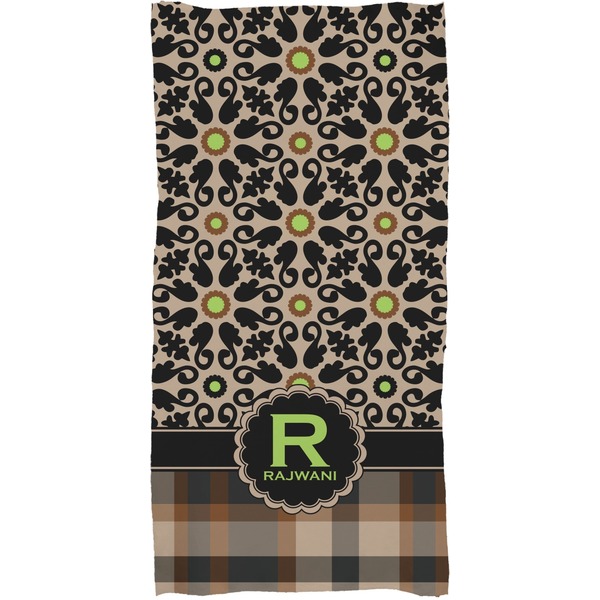 Moroccan Mosaic & Plaid Full Sized Bath Towel - Apvl
