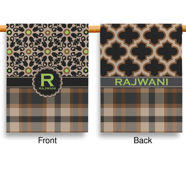 Moroccan Mosaic & Plaid Garden Flags - Large - Double Sided - APPROVAL