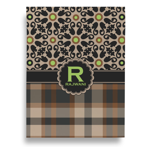 Moroccan Mosaic & Plaid Garden Flags - Large - Single Sided - FRONT