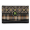 Moroccan Mosaic & Plaid Genuine Leather Womens Wallet - Front/Main