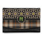 Moroccan Mosaic & Plaid Genuine Leather Women's Wallet - Small (Personalized)