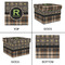 Moroccan Mosaic & Plaid Gift Boxes with Lid - Canvas Wrapped - Large - Approval