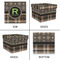 Moroccan Mosaic & Plaid Gift Boxes with Lid - Canvas Wrapped - Medium - Approval