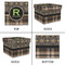 Moroccan Mosaic & Plaid Gift Boxes with Lid - Canvas Wrapped - Small - Approval