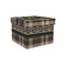 Moroccan Mosaic & Plaid Gift Boxes with Lid - Canvas Wrapped - Small - Front/Main