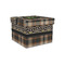 Moroccan Mosaic & Plaid Gift Box with Lid - Canvas Wrapped - Small (Personalized)
