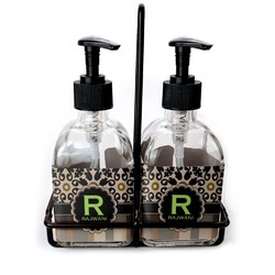 Moroccan Mosaic & Plaid Glass Soap & Lotion Bottles (Personalized)
