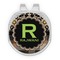 Moroccan Mosaic & Plaid Golf Ball Marker - Hat Clip - Silver