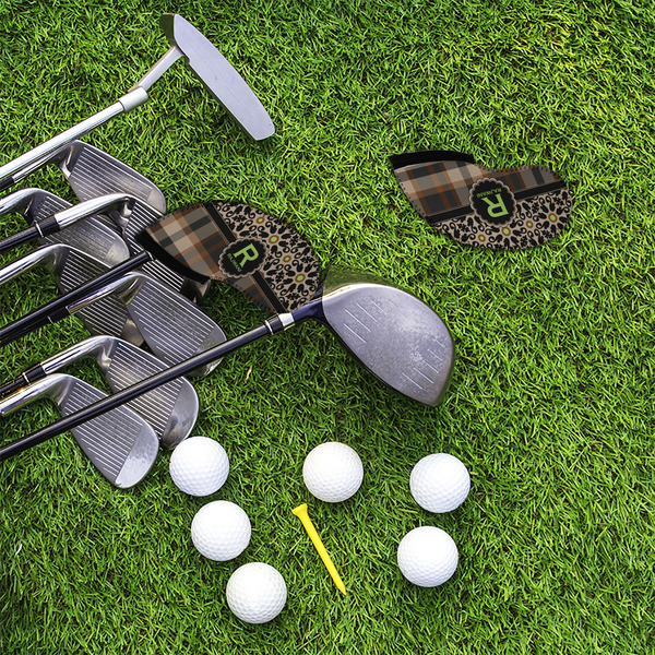 Moroccan Mosaic & Plaid Golf Club Covers - LIFESTYLE