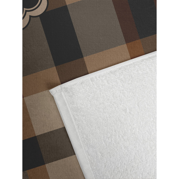 Moroccan Mosaic & Plaid Golf Towel - Detail