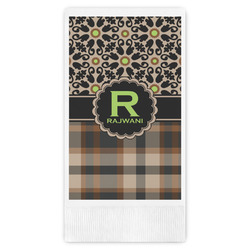 Moroccan Mosaic & Plaid Guest Towels - Full Color (Personalized)