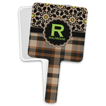 Moroccan Mosaic & Plaid Hand Mirror (Personalized)