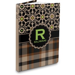 Moroccan Mosaic & Plaid Hardbound Journal (Personalized)