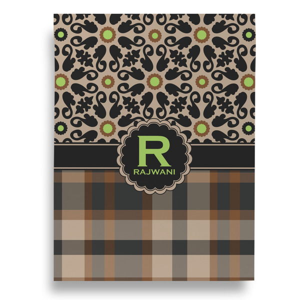 Moroccan Mosaic & Plaid House Flags - Double Sided - FRONT