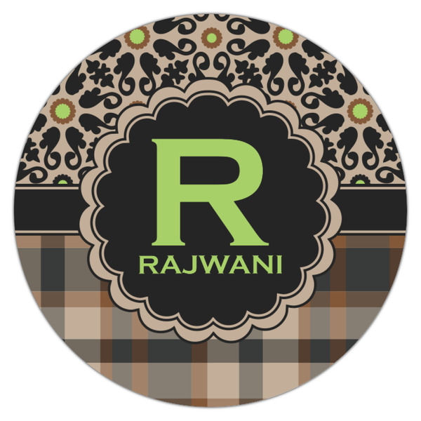 Moroccan Mosaic & Plaid Icing Circle - Small - Single