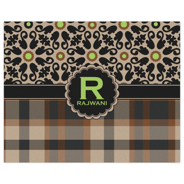 Moroccan Mosaic & Plaid Indoor / Outdoor Rug - 8'x10' - Front Flat