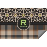 Moroccan Mosaic & Plaid Indoor / Outdoor Rug - 8'x10' (Personalized)