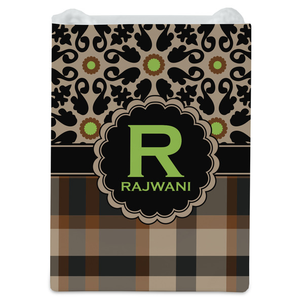 Moroccan Mosaic & Plaid Jewelry Gift Bag - Gloss - Front