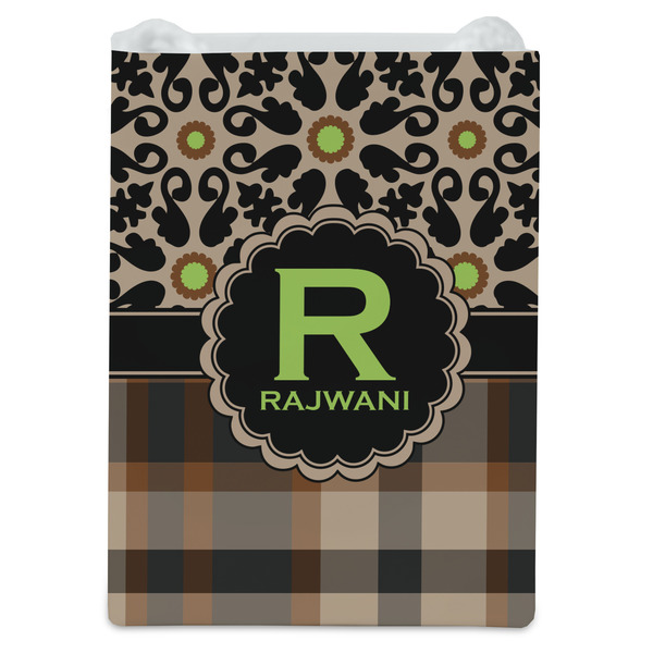 Moroccan Mosaic & Plaid Jewelry Gift Bag - Matte - Front