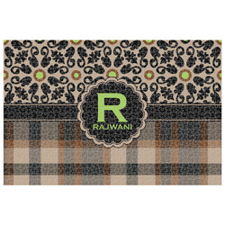 Moroccan Mosaic & Plaid 1014 pc Jigsaw Puzzle (Personalized)