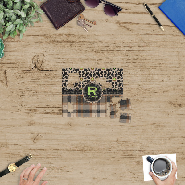 Moroccan Mosaic & Plaid Jigsaw Puzzle 110 Piece - In Context