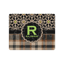 Moroccan Mosaic & Plaid 30 pc Jigsaw Puzzle (Personalized)