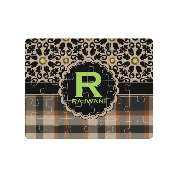 Custom Moroccan Mosaic & Plaid Jigsaw Puzzles (Personalized)