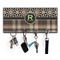 Moroccan Mosaic & Plaid Key Hanger w/ 4 Hooks & Keys