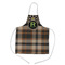 Moroccan Mosaic & Plaid Kid's Apron w/ Name and Initial