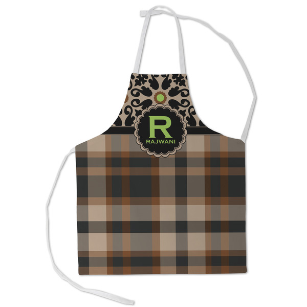 Custom Moroccan Mosaic & Plaid Kid's Apron - Small (Personalized)