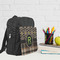 Moroccan Mosaic & Plaid Kid's Backpack - Lifestyle