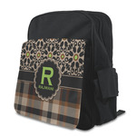 Moroccan Mosaic & Plaid Preschool Backpack (Personalized)