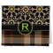 Moroccan Mosaic & Plaid Kitchen Towel - Poly Cotton w/ Name and Initial