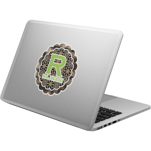 Custom Moroccan Mosaic & Plaid Laptop Decal (Personalized)