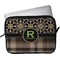 Moroccan Mosaic & Plaid Laptop Sleeve / Case (Personalized)
