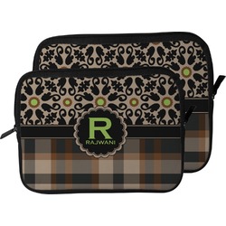 Moroccan Mosaic & Plaid Laptop Sleeve / Case (Personalized)
