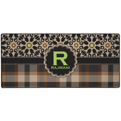 Moroccan Mosaic & Plaid Gaming Mouse Pad (Personalized)