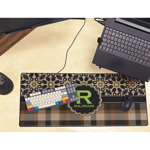 Moroccan Mosaic & Plaid Large Gaming Mats - LIFESTYLE