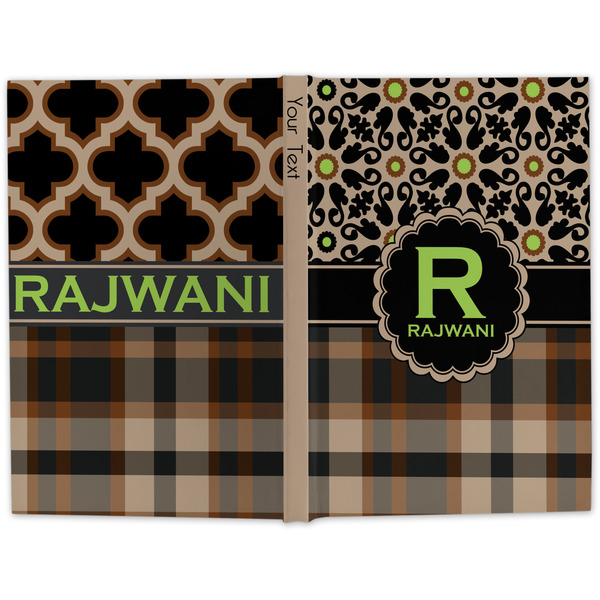 Moroccan Mosaic & Plaid Large Hard Cover Journal - Apvl